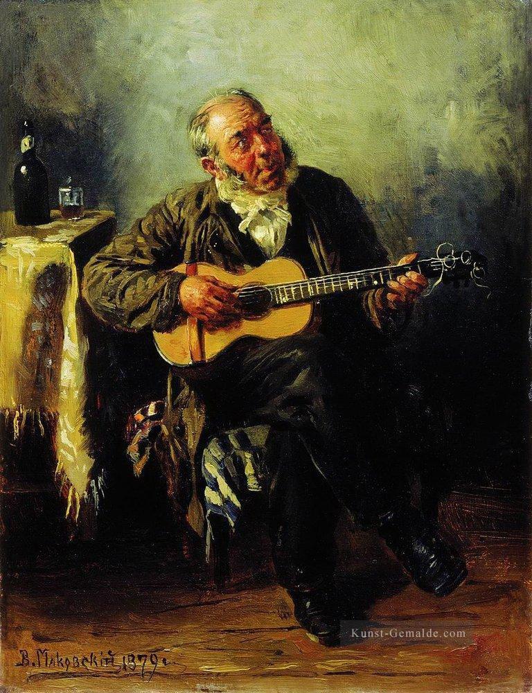 Gitarrist 1879 Vladimir Makovsky Russisch Ölgemälde